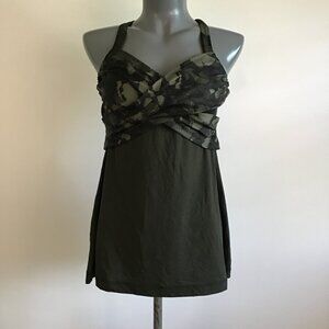 Lululemon Wrap I It Up Tank Fatigue Green Size 12